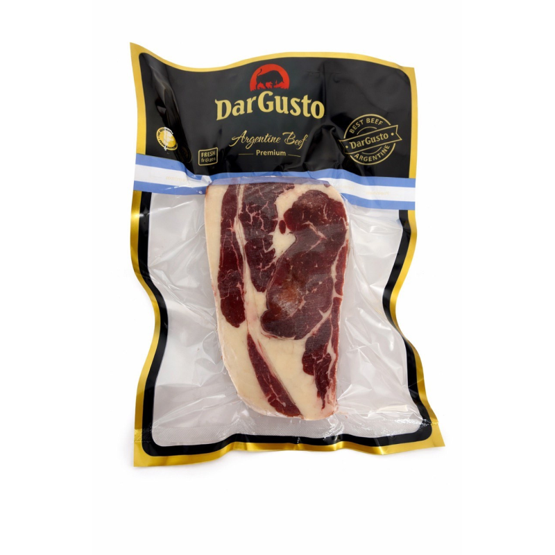 СТЕЙК СТРІПЛoЙН / STRIPLOIN / BIFE ANGOSTO (з косичкою) — ПОРЦІЙНИЙ СТЕЙК (АНГУС, ☀️DAR GUSTO☀️, АРГЕНТИНА) незачищений 400 г